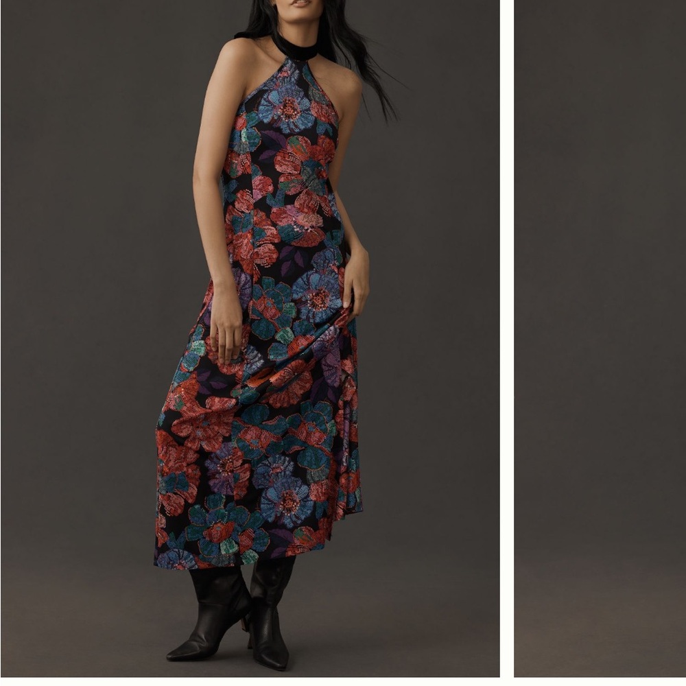 FARM Rio Blue One Shoulder Cocktail Dress